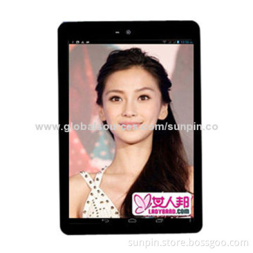 Most popular Android 7.85-inch MTK 6577 dual core 1.6GHz SIM card tablet PC with double camera